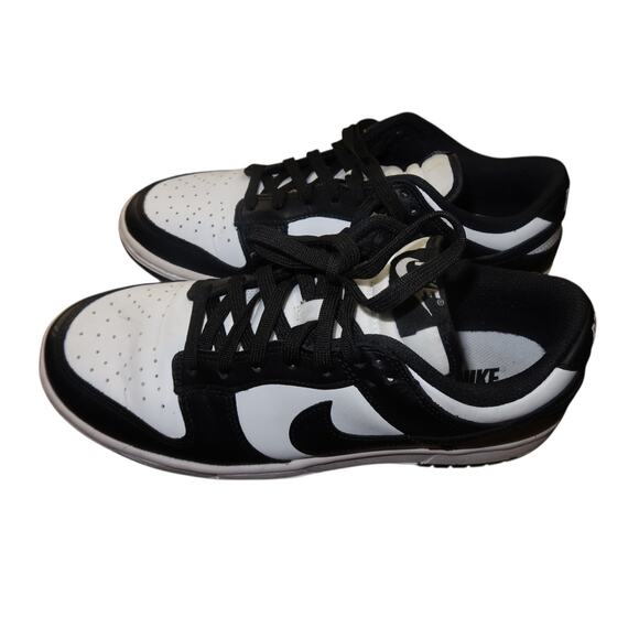 Nike Dunk Low White Black Women's Sneakers 9 - Picture 3 of 10